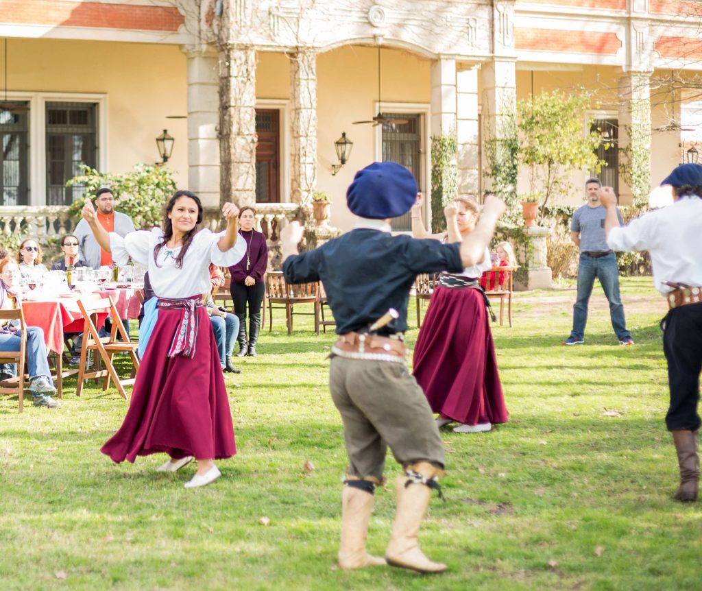 dancing at the main gaucho house