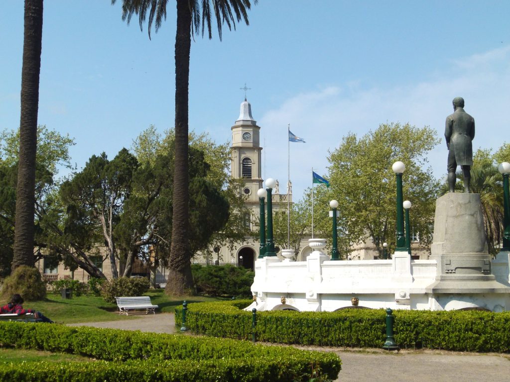 Main square gaucho town